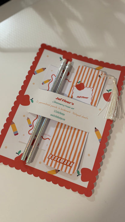 Teacher stationery set