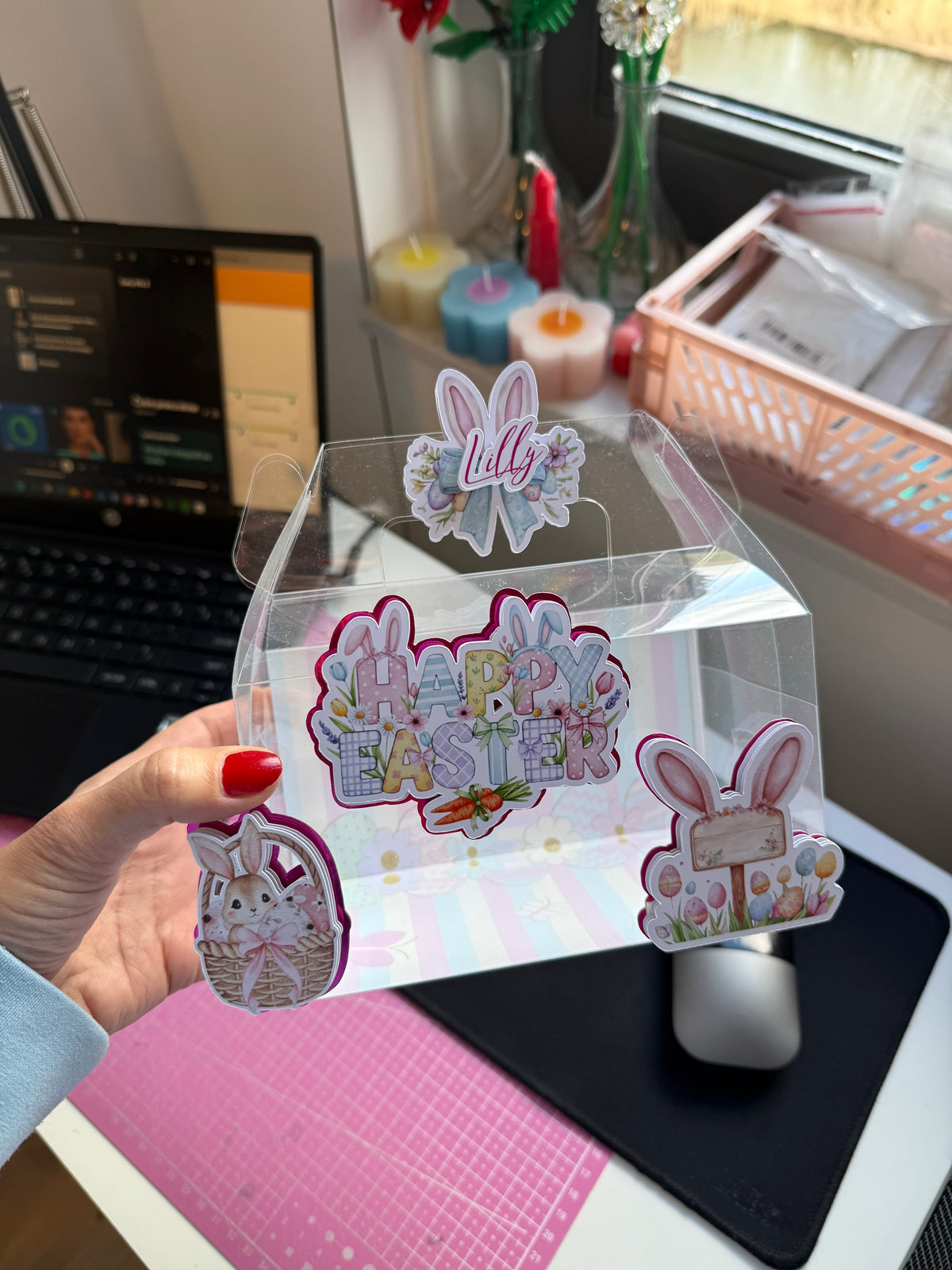 Clear Transparent 3D Gable Box