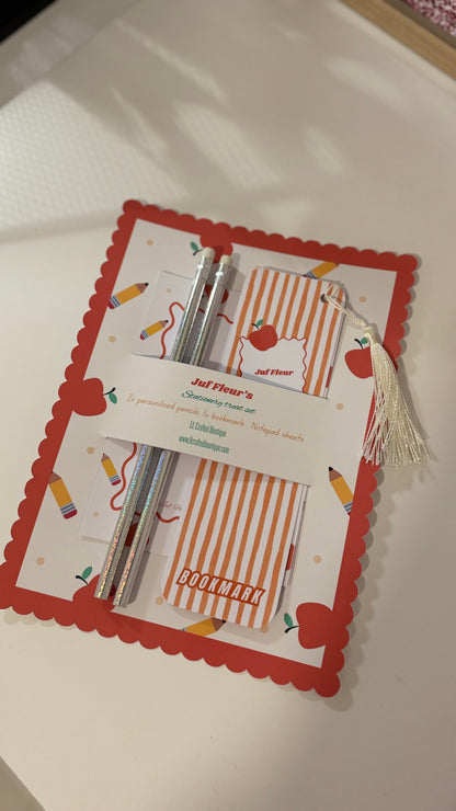 Teacher stationery set