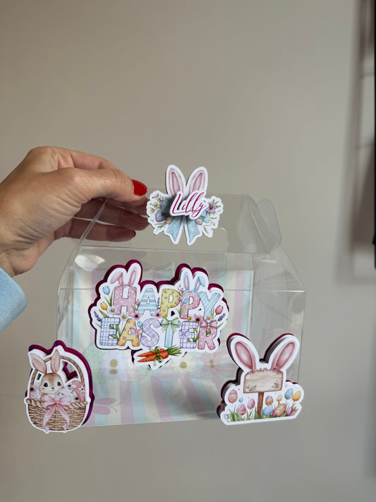 Clear Transparent 3D Gable Box